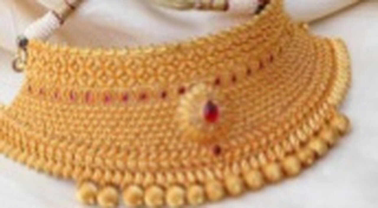 gold necklace design#