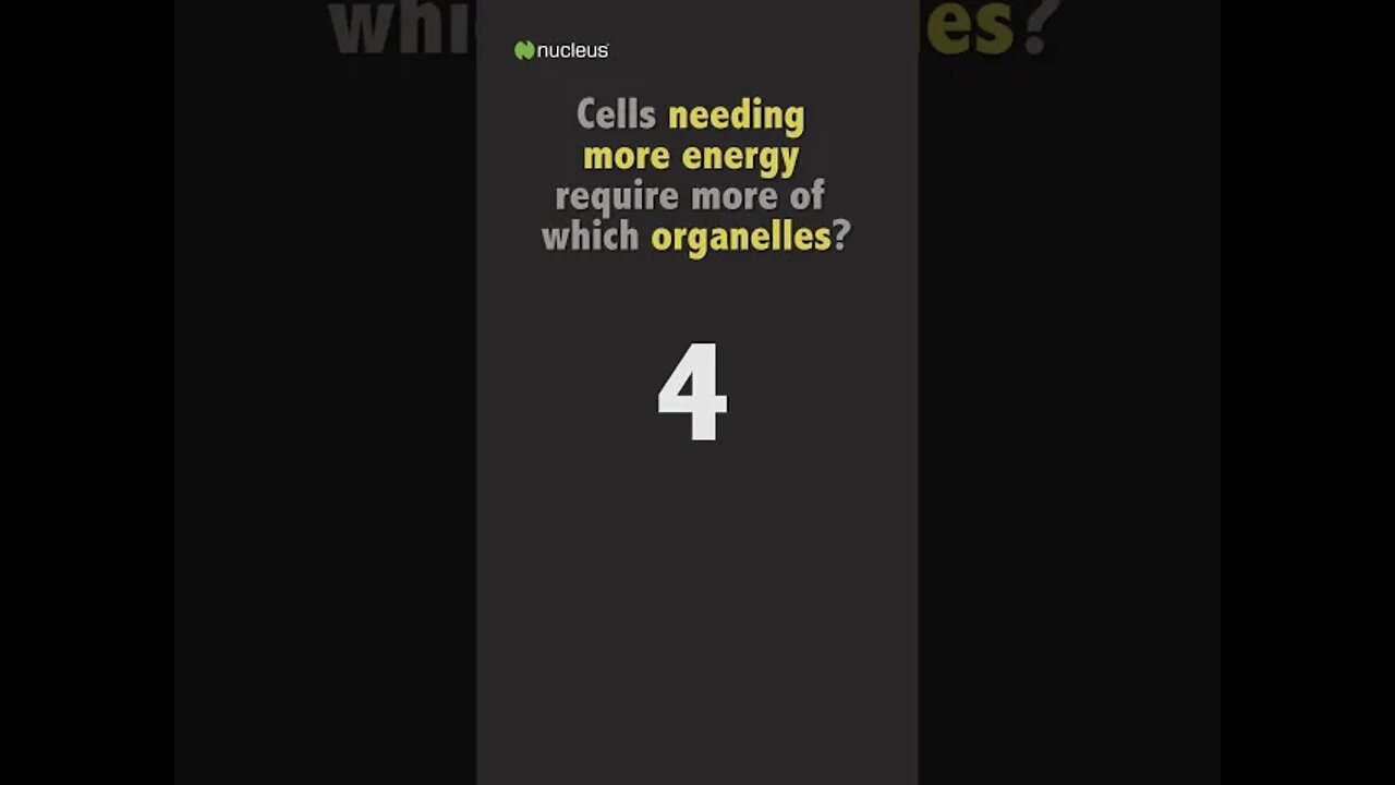 Biology Quiz: Cells needing more energy require more of which organelles?