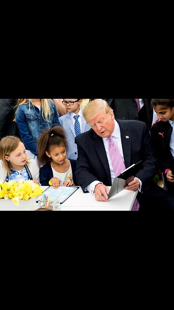 Trump, making the world safe for the children! ❤️🇺🇸