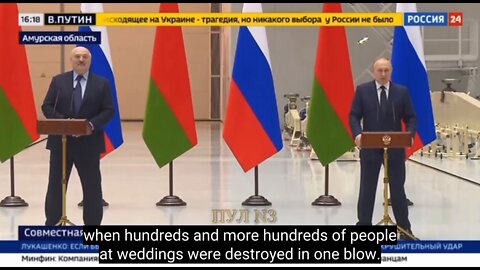 President Putin publicly addresses the provocation at Bucha