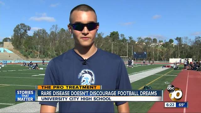 Rare disease doesn't discourage University City football dream