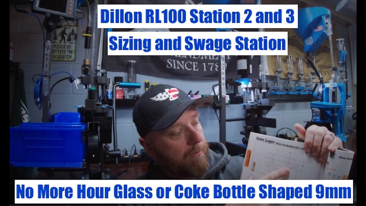 Dillon RL1100 - TNT Gold Match Sizing, Swage Hold down - No more hour glass or coke bottle.