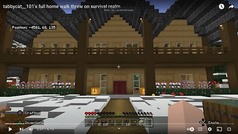 tabbycat__101's full home walk threw on survival realm