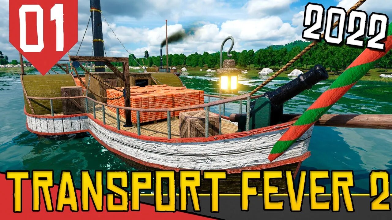 MAGNATA dos TRANSPORTES Navais da Europa! - Transport Fever 2 #01 [Gameplay Português PT-BR]