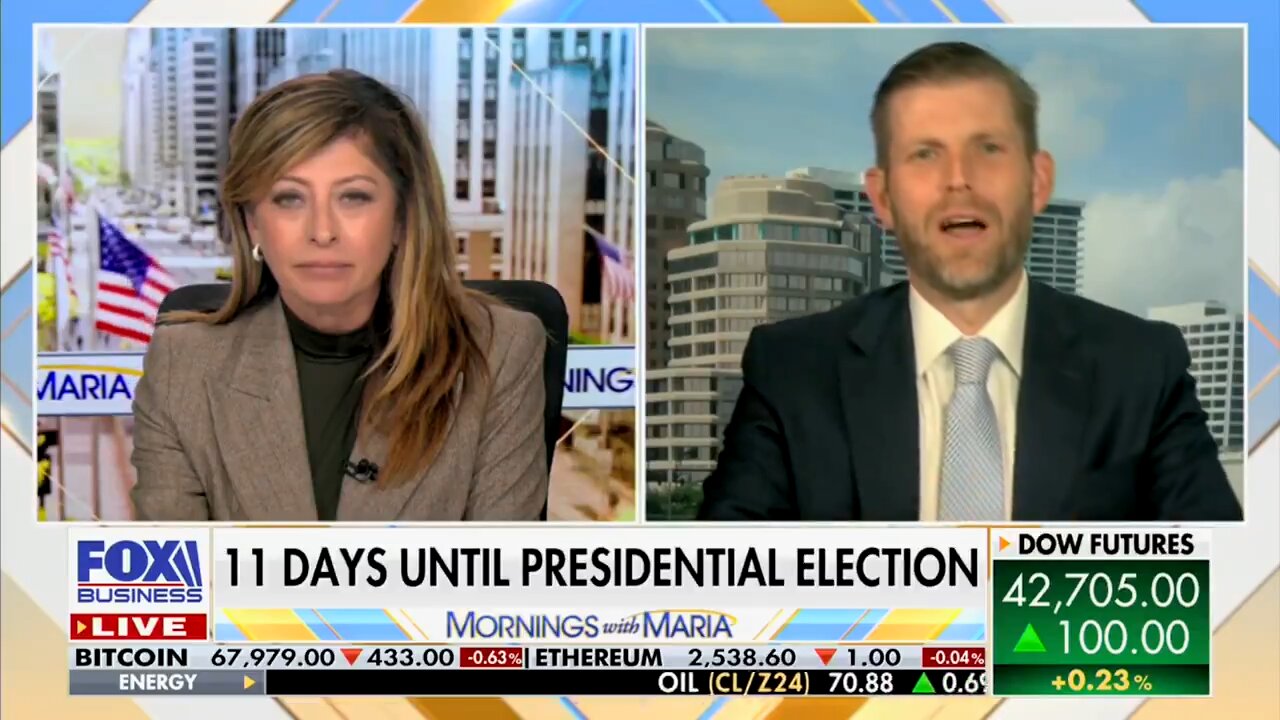 Eric Trump: "I've never seen him more locked in—he deserves it after all they've put him through."