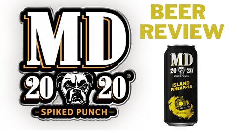 MAD DOG 20 20 SPIKED PUNCH ISLAND PINEAPPLE BEER REVIEW COCKTAIL REVIEW!