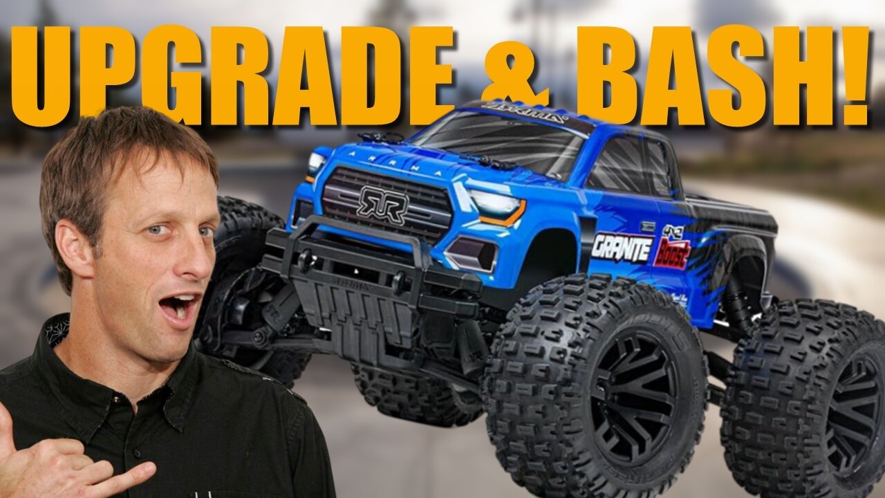 Arrma Granite Boost 4x2 - Upgraded to 4x4 and BASH SESH!