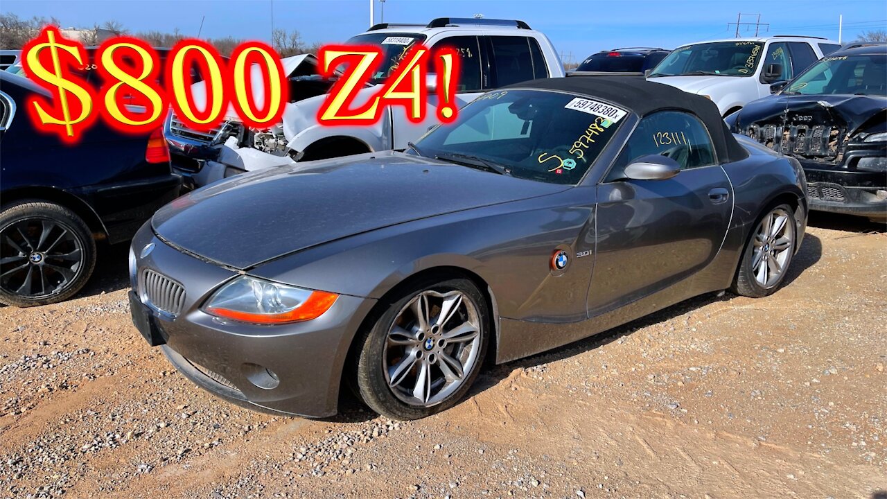 Copart Walk Around 2-2-21 + $800 BMW Z4!!