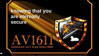 knowing that you are eternally secure