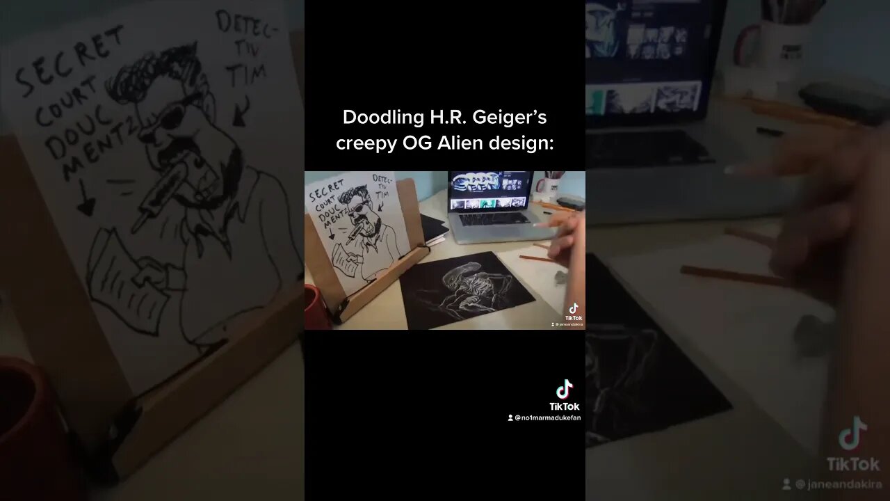 Sketching H.R. Geiger’s OG Alien Design