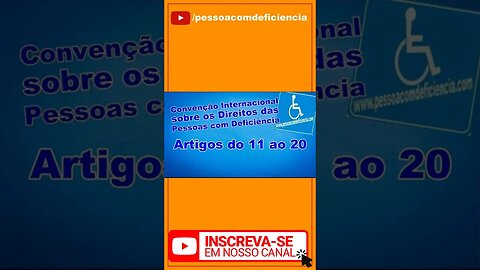 Vamos ver se o youtube vai mostrar este vídeo sobre Pessoa com deficiência