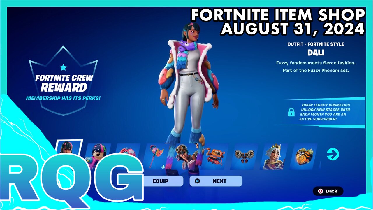 "NEW" DALI CREW PACK IS HERE+RARE RETURNS & EMOTE! FORTNITE ITEM SHOP (August 31, 2024)