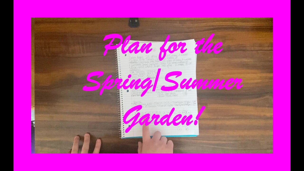 Plan for the 2022 Spring/Summer Garden!