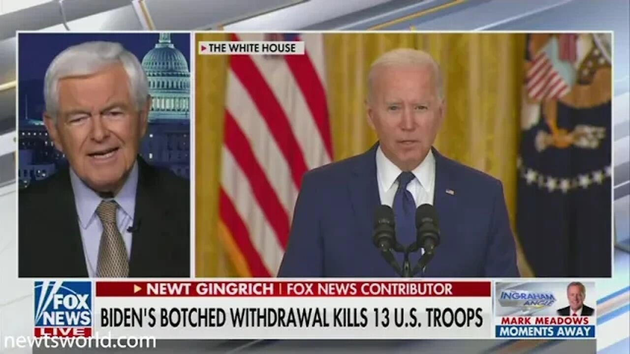 Newt Gingrich on Fox News Channel's The Ingraham Angle | August 26, 2021