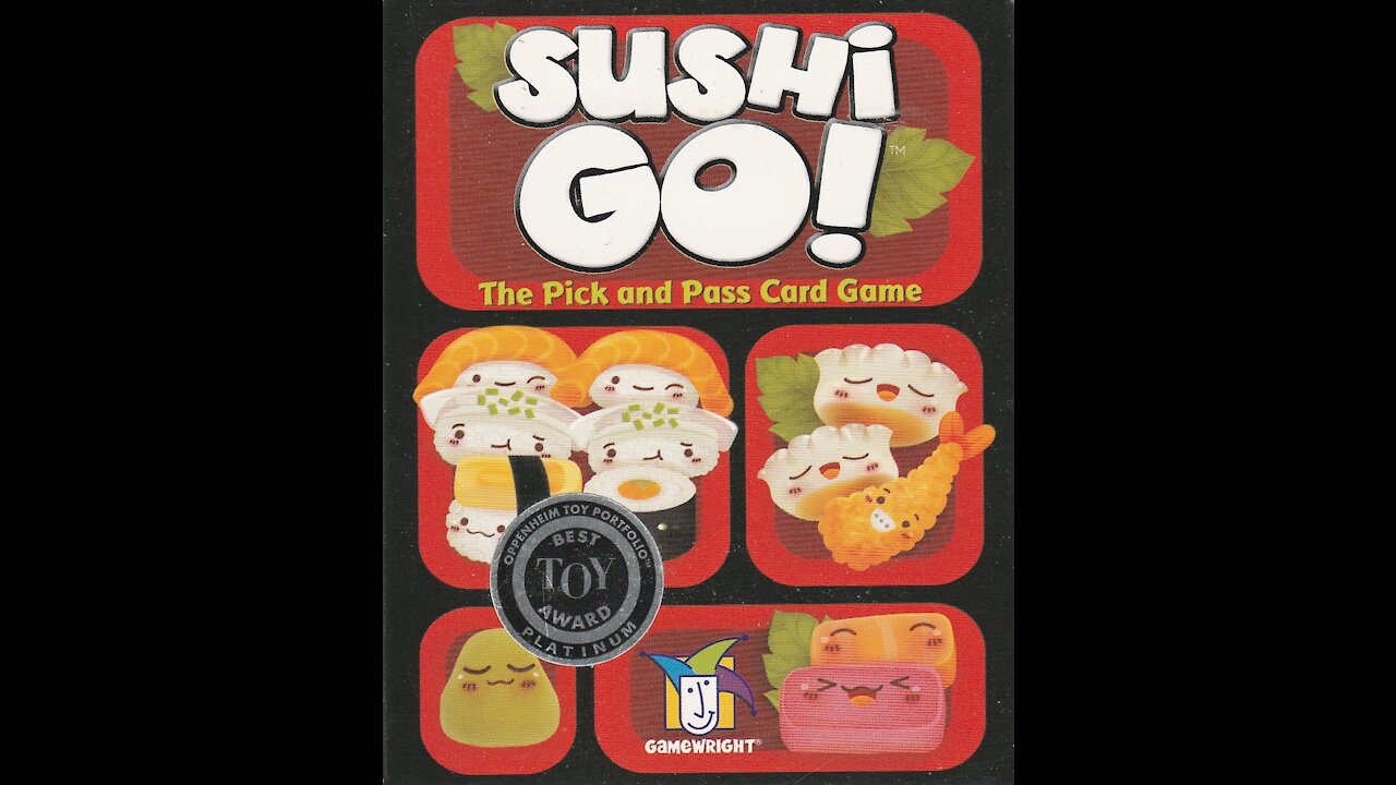 Sushi Go card game (2015, Gamewright) -- What's Inside