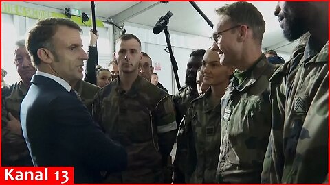 Macron visits Ukrainian troops training at military base in eastern France