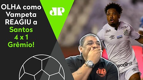 "É UMA HUMILHAÇÃO DO SANTOS!" OLHA como Vampeta REAGIU ao 4 a 1 no Grêmio!