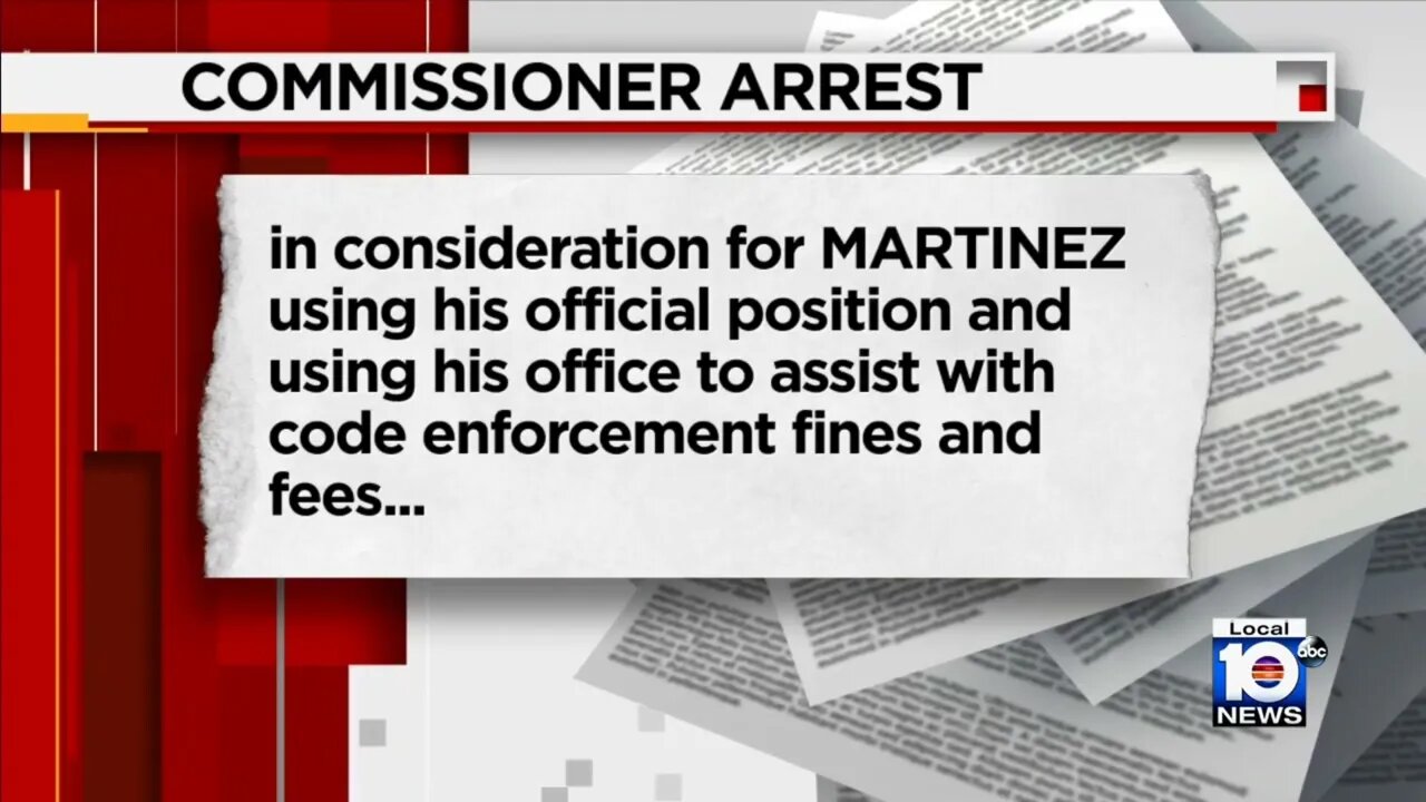 Miami-Dade CONNissioner: Joe Martinez arrested 2 felony charges #cops #corruption #arrest