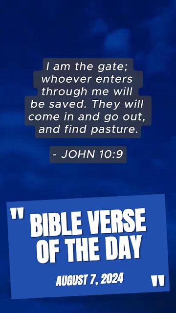 Bible Verse of the Day: August 7, 2024