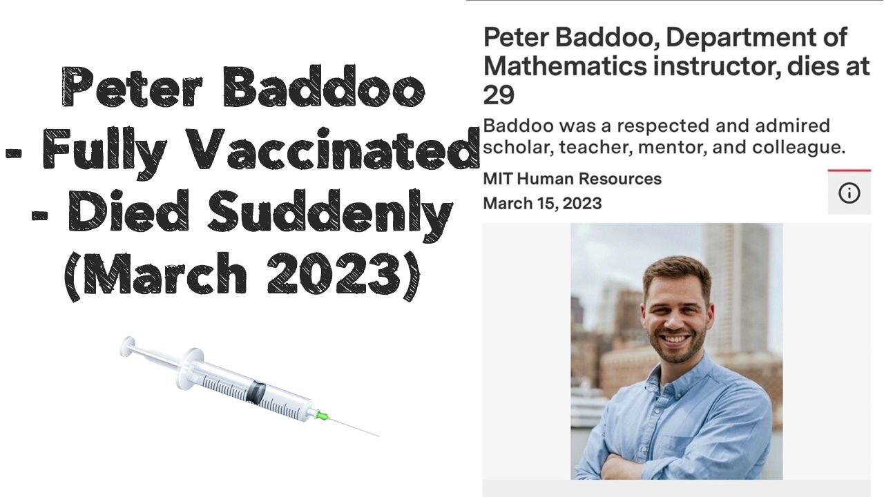 Peter Baddoo - Fully Vaccinated - Died Suddenly (March 2023)