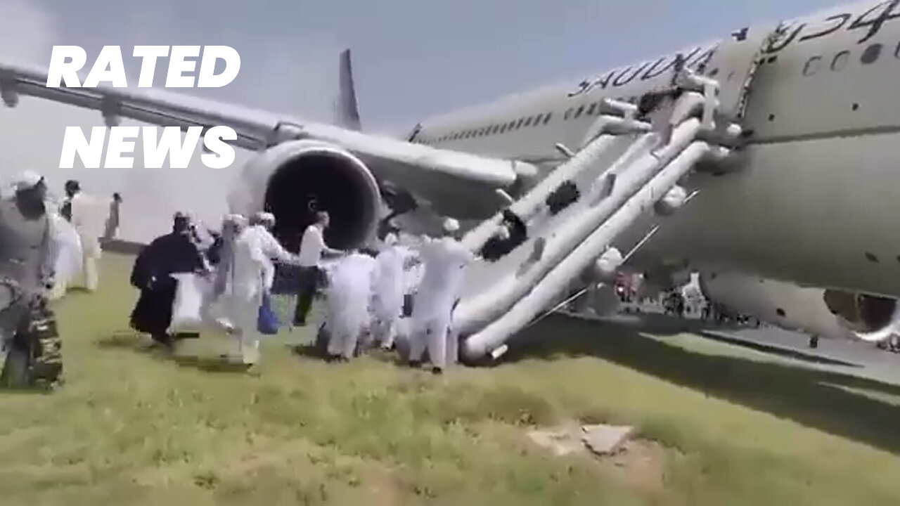 Passengers Evacuate as Saudia Airlines Airbus A330 Catches Fire in Peshawar