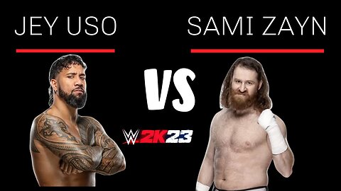 WWE 2K23: Jey Uso vs Sami Zayn - Intense Clash of Titans