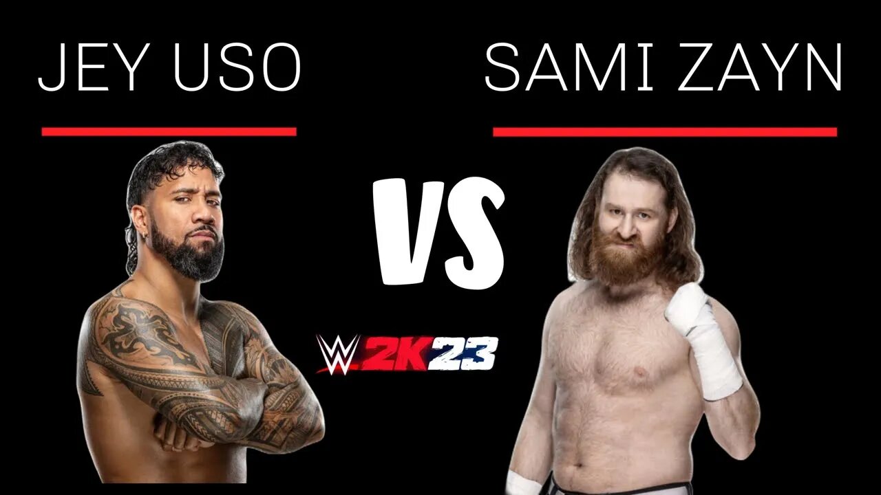 WWE 2K23: Jey Uso vs Sami Zayn - Intense Clash of Titans