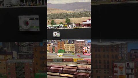 This Is The COOLEST Model Train Town! #shorts