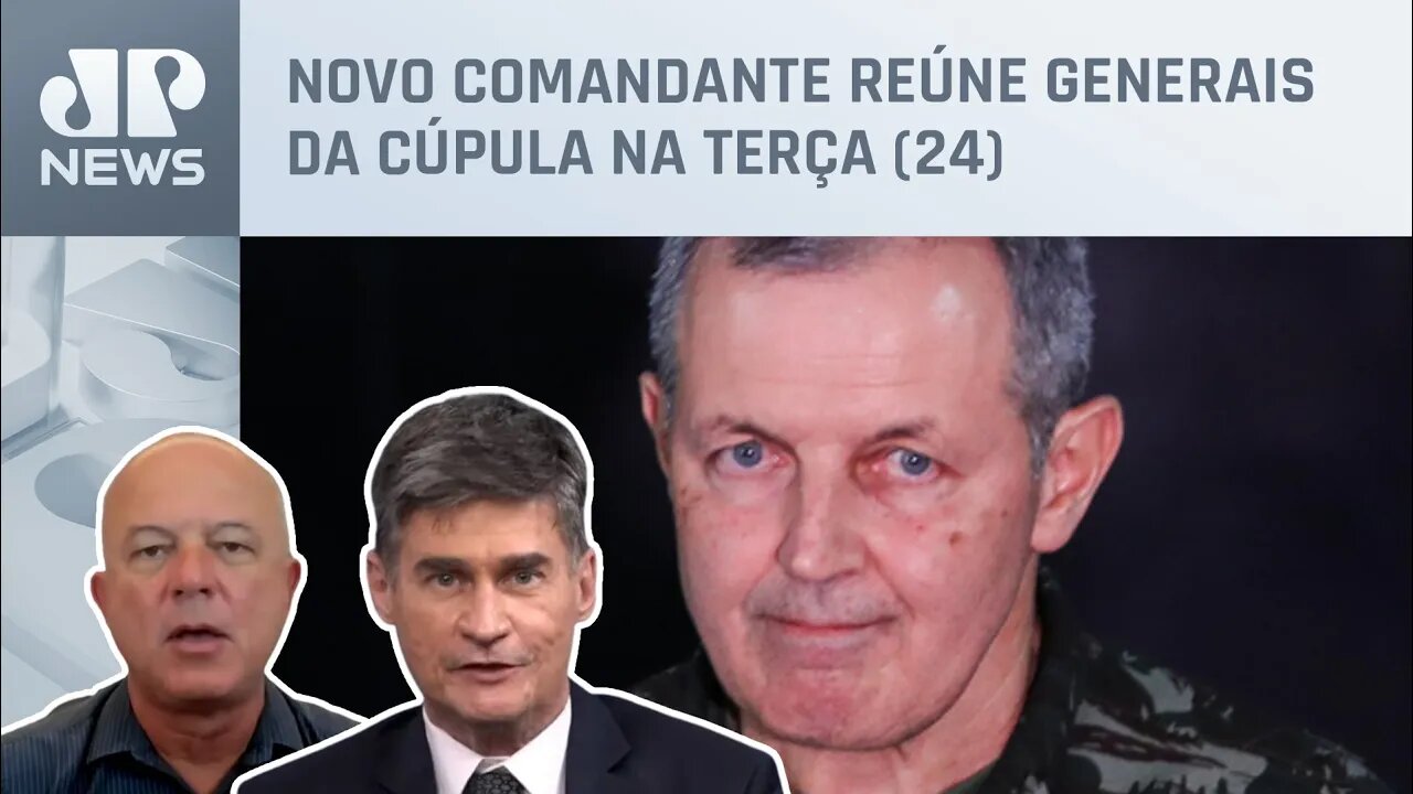 Piperno e Motta avaliam novo comandante do Exército