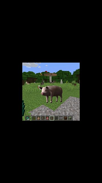 Realistic PIG in MineCraft 🐷 #YoSquad #minecraft #майнкрафт #shorts