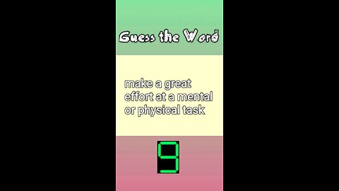 Guess the Word | English | Level 1