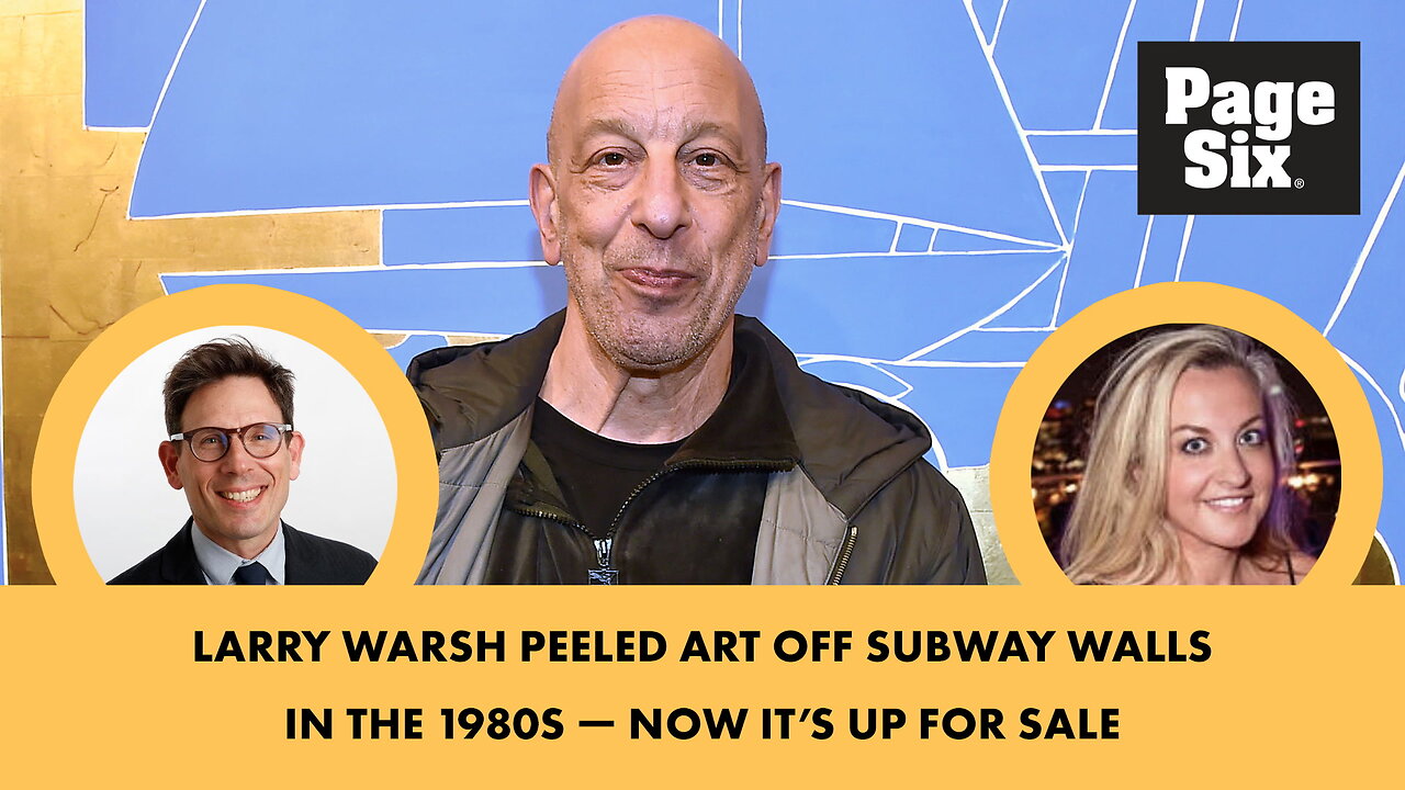 Larry Warsh peeled art off subway walls in the 1980s — now it's up for sale