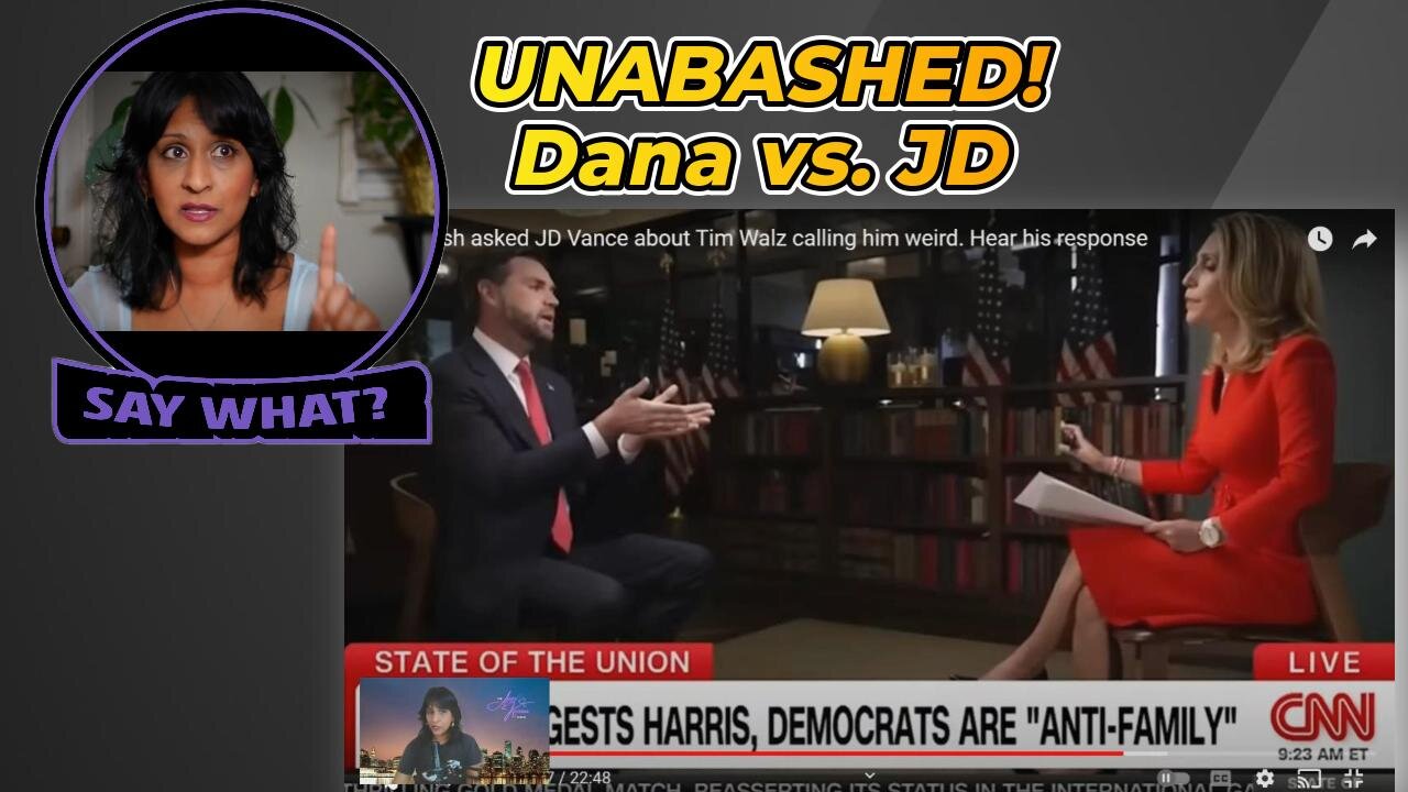 CNN's Dana Bash Awkward Interview with JD Vance