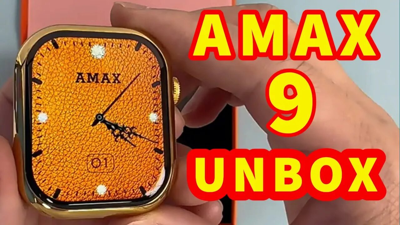 AMAX WATCH 9 UNBOX Smart Watch Compass NFC Termometer #2