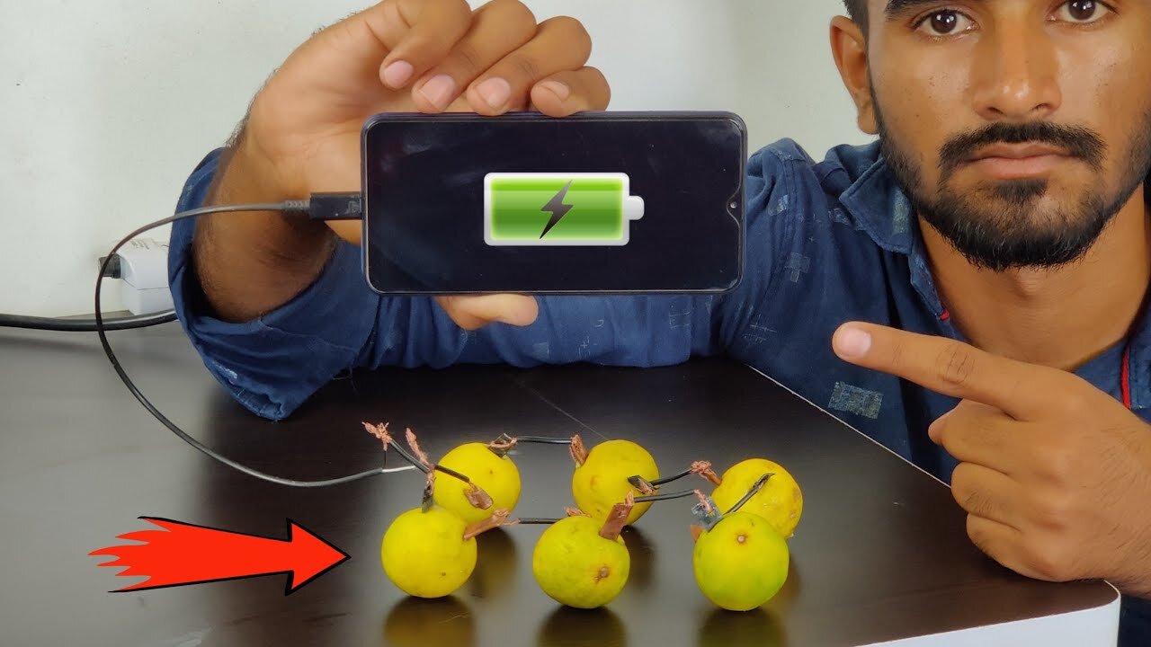 Charging My Phone With Lemons - 100% Working Trick