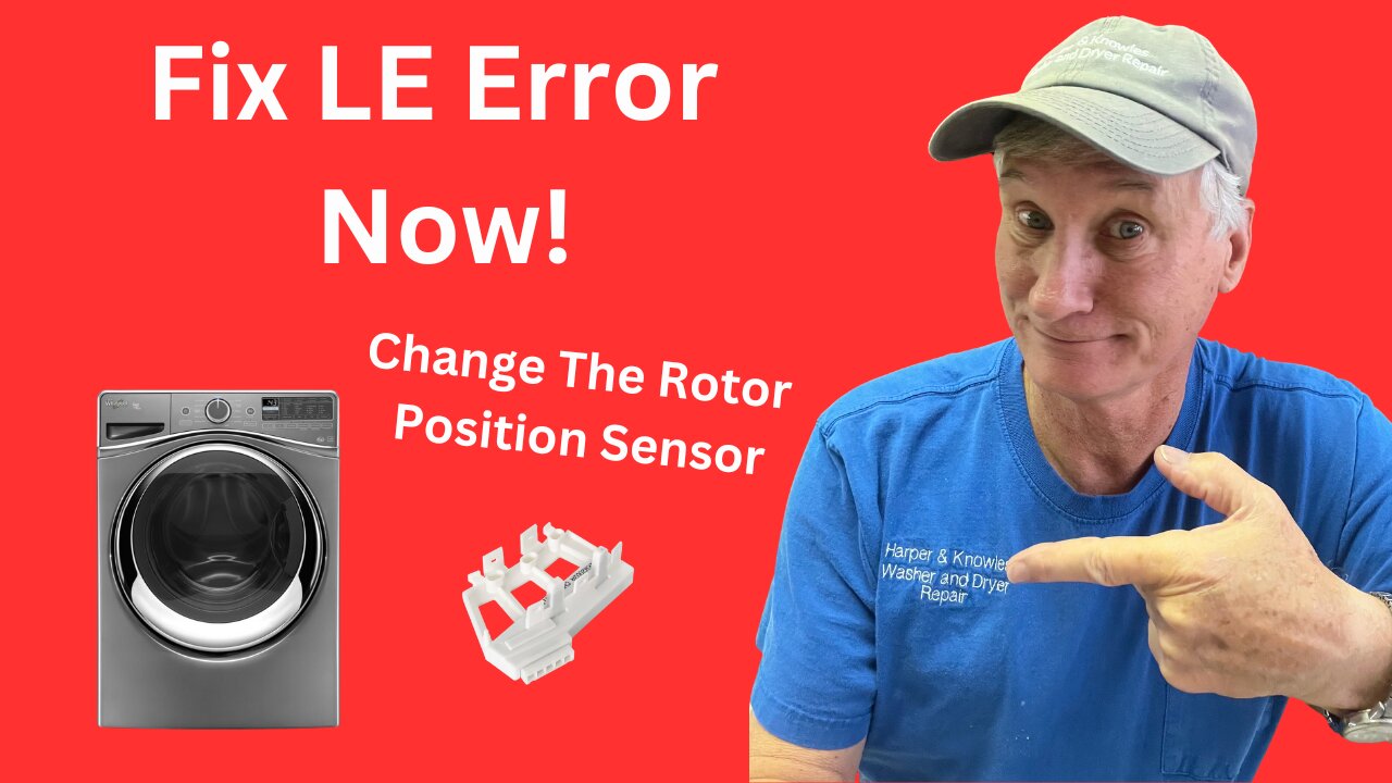 How To Replace a Rotor Position Sensor on Whirlpool Elite: Fix LE Error Code