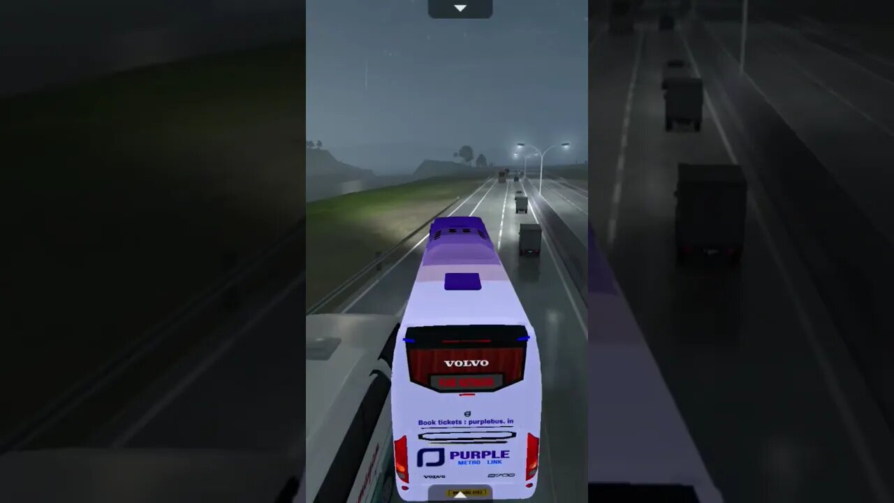 bus simulation Indonesia in night #shorts
