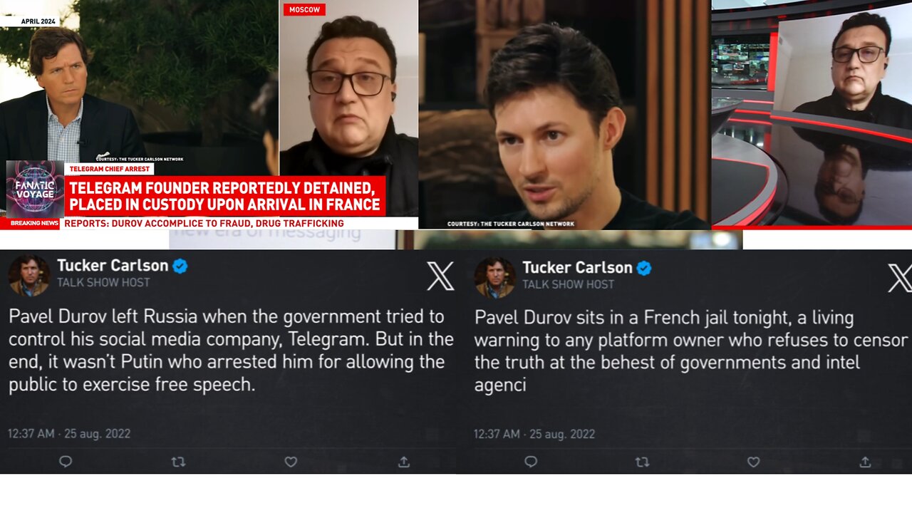 Telegram Founder Durov Arrested by French Police On Trumped Up Charges - August 25, 2024