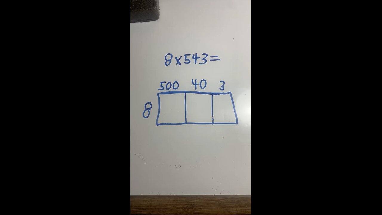 Area Model Multiplication: 3 Digit by 1 Digit