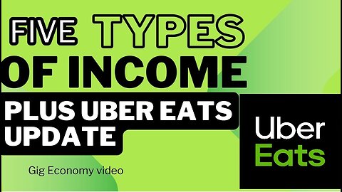 5 types of income + gig economy update