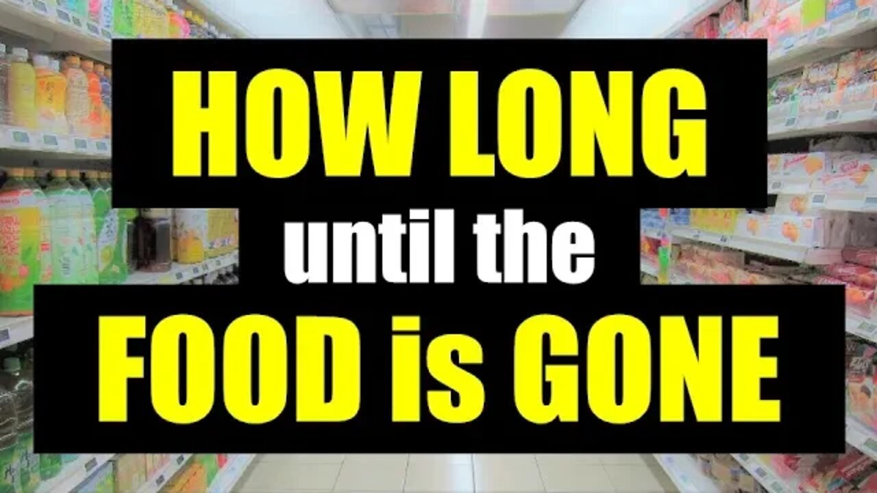 Food IS Running OUT! How will your PREPARE for this?