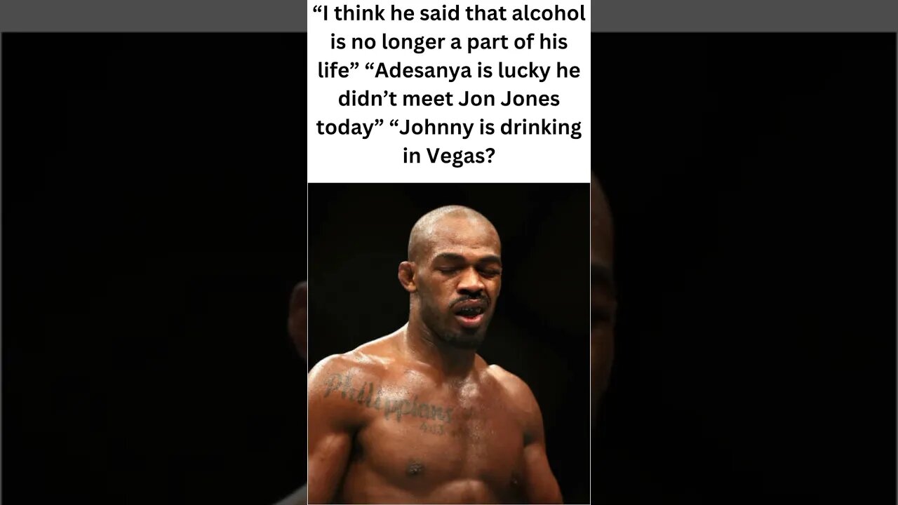 Jon Jones' behaviour alarmed UFC supporters. #shorts