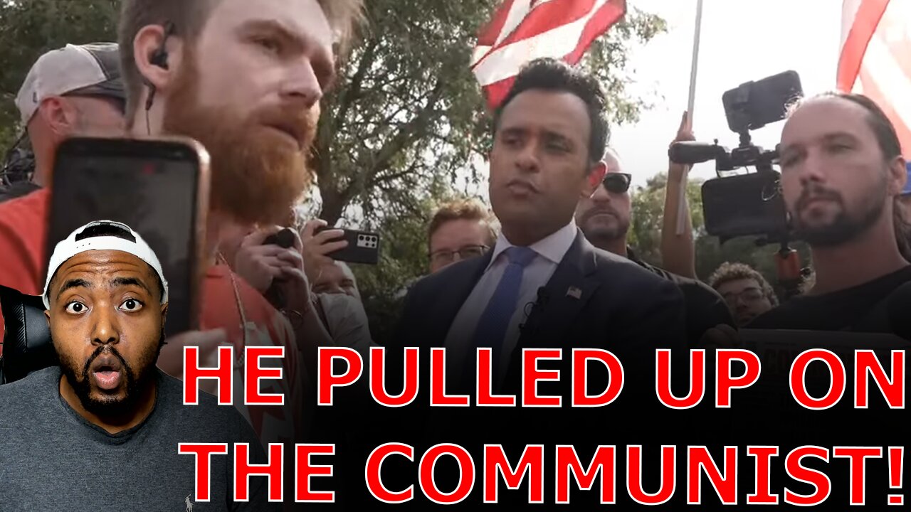 Communist DNC Protestors TRIGGERED After Vivek Ramaswamy PULLS UP AND REFUSES TO BEND THE KNEE!