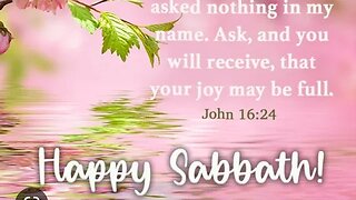 Happy Sabbath And Stuff