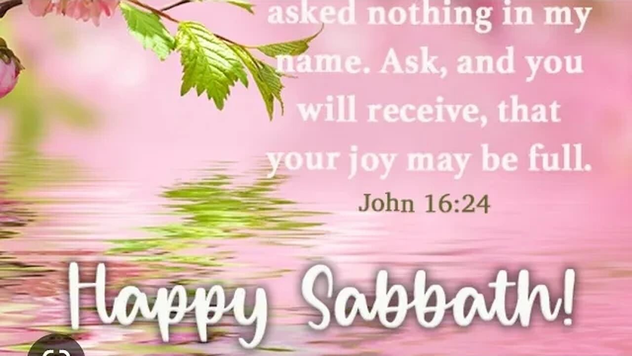 Happy Sabbath And Stuff