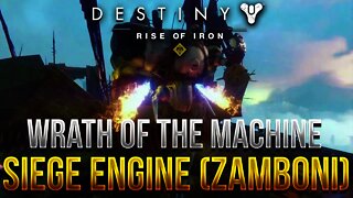 Destiny - SIEGE ENGINE (DEATH ZAMBONI) BOSS FIGHT! - Wrath of the Machine (Rise of Iron Raid)