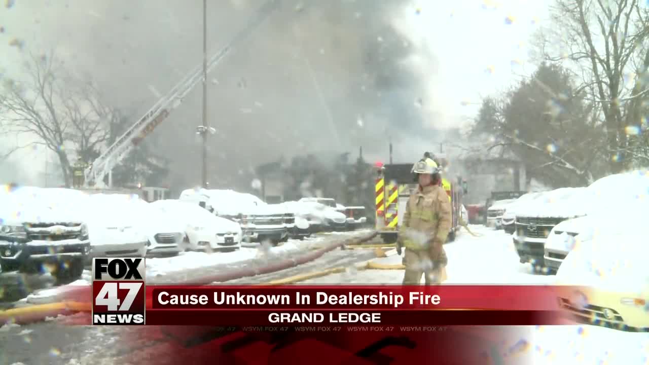 Fire at Sundance Chevy in Grand Ledge