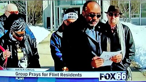 Pastor Sylvester Bland Praying For Flint Residents