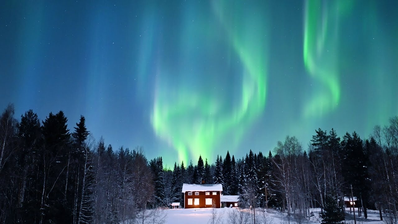 Everyday life in the house under the northern lights