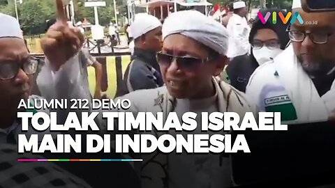 Demo PA 212 Tolak Kedatangan Timnas Israel, Singgung Amanah Konstitusi